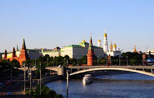 Foto di Mosca. Il Cremlino dal Ponte dei Patriarchi