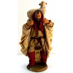 Il pastore con la sua pecorella - Presepe