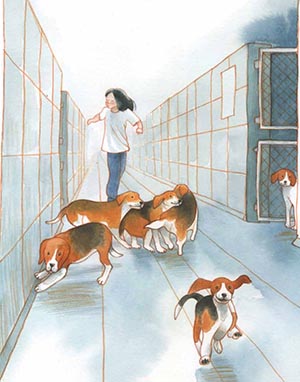 Illustrazione di Chiara Pasqualotto dal libro Valentina libera tutti