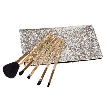 pochette glitterata con set di pennelli da trucco 9,99 Claire's