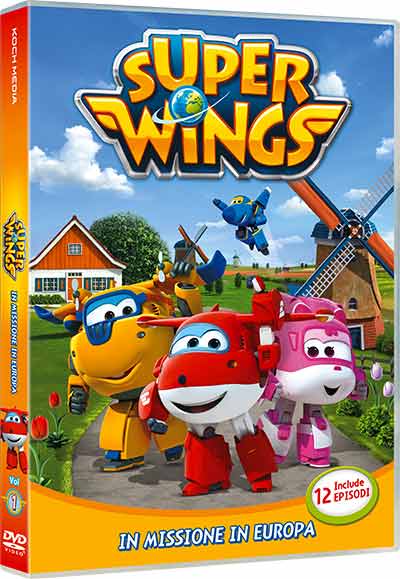 Super Wings "In missione in Europa" immagine copertina dvd